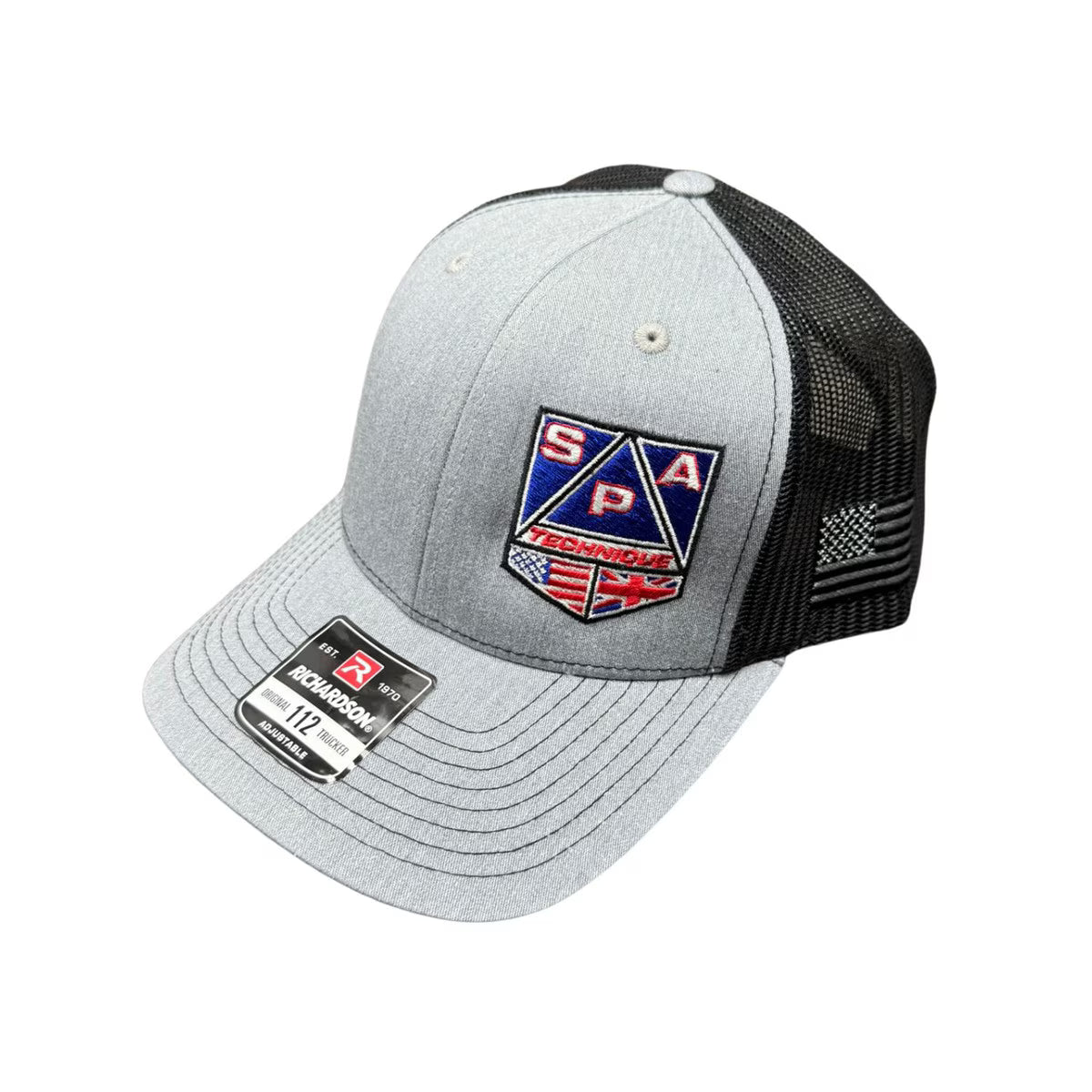 SPA Technique Logo Hat - Richardson 112 - Heather Gray/ Black