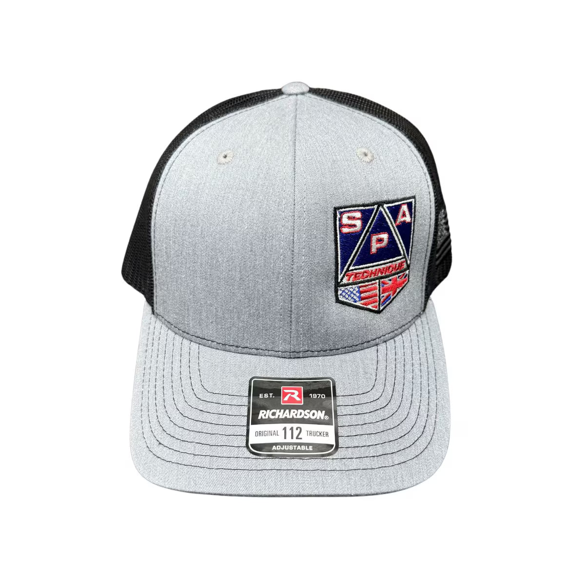 SPA Technique Logo Hat - Richardson 112 - Heather Gray/ Black