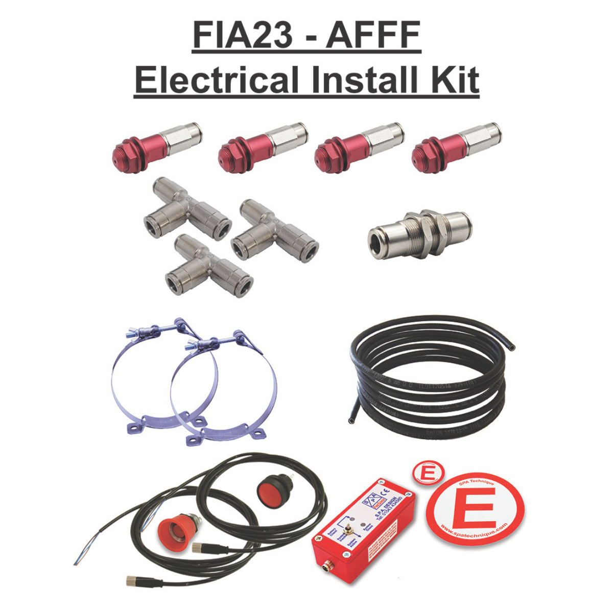 SPA Technique 4.0L AFFF FireSense Steel Electrical/Automatic Fire Suppression System
