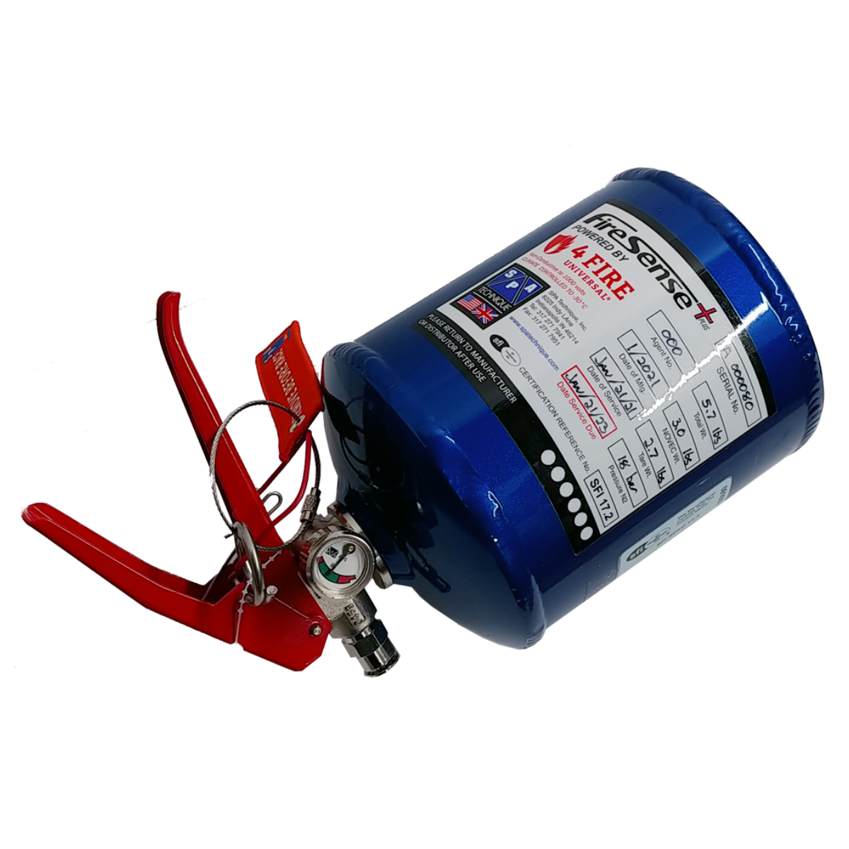 SPA FireSense+ SFI 17.2 3lb Mechanical Fire Suppression System