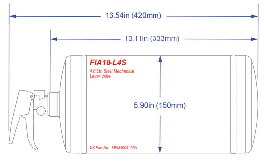FIA23-FS4L - 4.0 Ltr. ATF FireSense Steel Mechanical