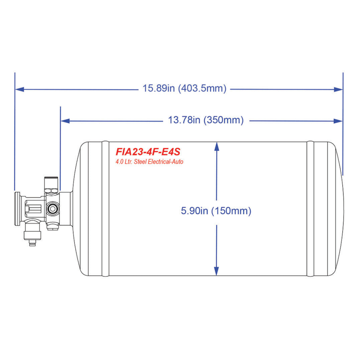 SPA Technique 4.0L 4Fire Firesense+ Steel Electrical / Automatic Fire Suppression System