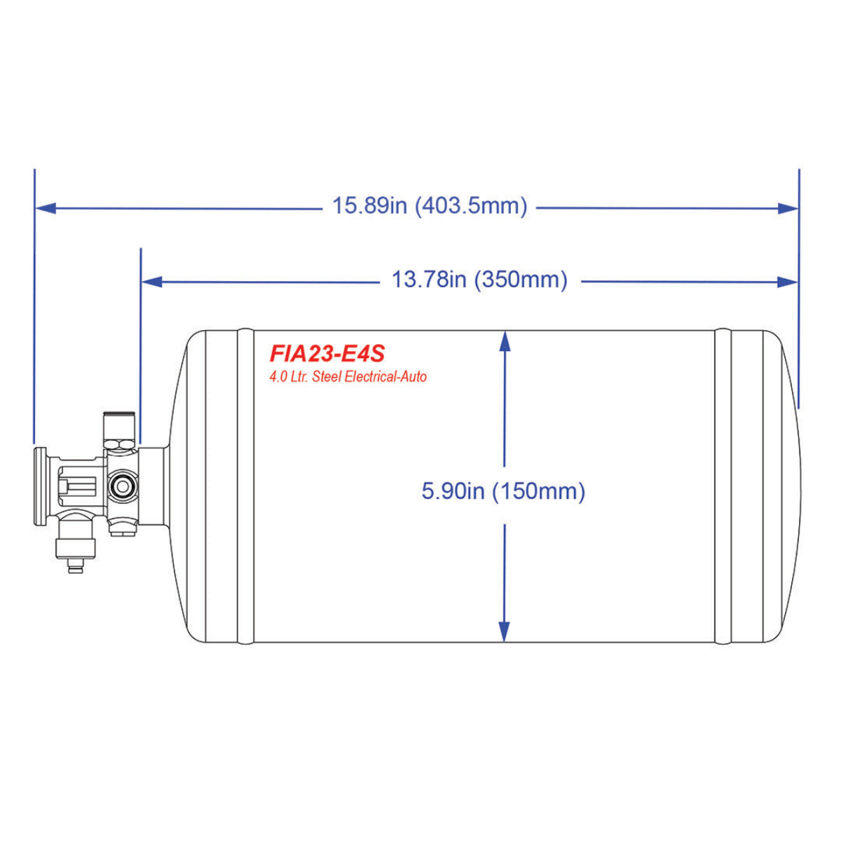 SPA Technique 4.0L AFFF Firesense Steel Mechanical / Electrical Fire Suppression System