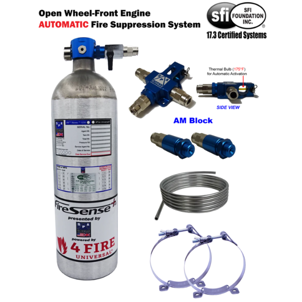 SPA Technique 5lbs FireSense+ Automatic Fire Suppression System for Sprint Car / Midget / Micro Sprint Car(s) - SFI 17.3