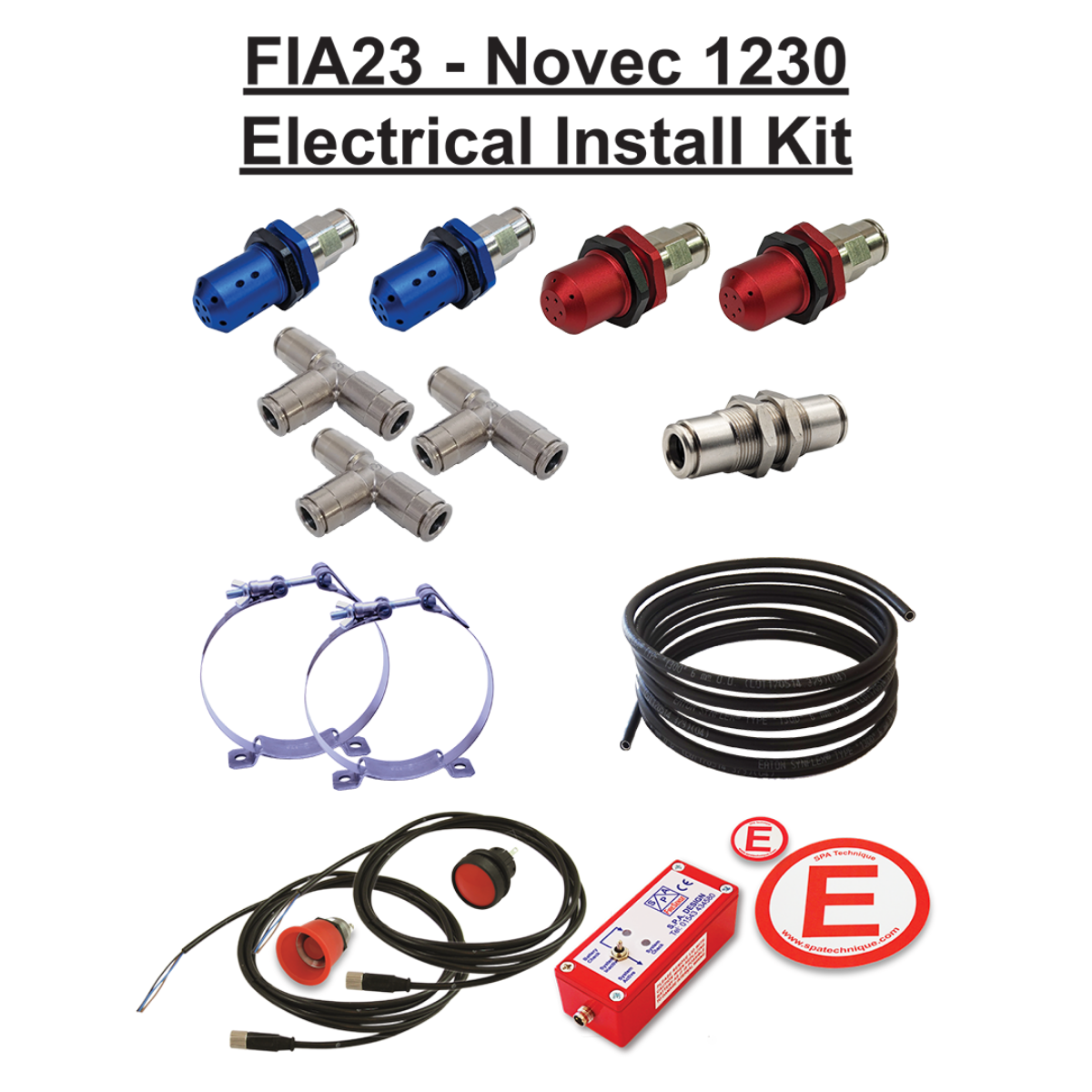 SPA Technique 3.0Kg SPA Extreme FIA Tech16 Certified Electrical Fire Suppression System