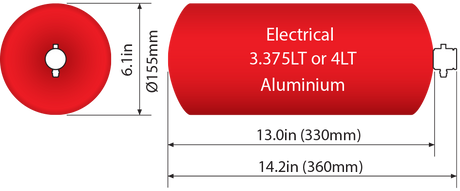 MFE400-A B - 4.0Ltr. AFFF Electrical BOTTLE ONLY