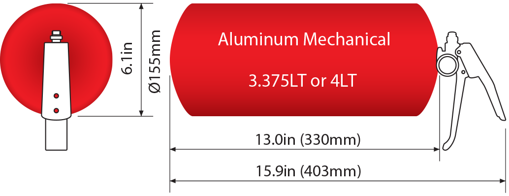 MFM400-A B - 4.0Ltr. AFFF Mechanical BOTTLE ONLY