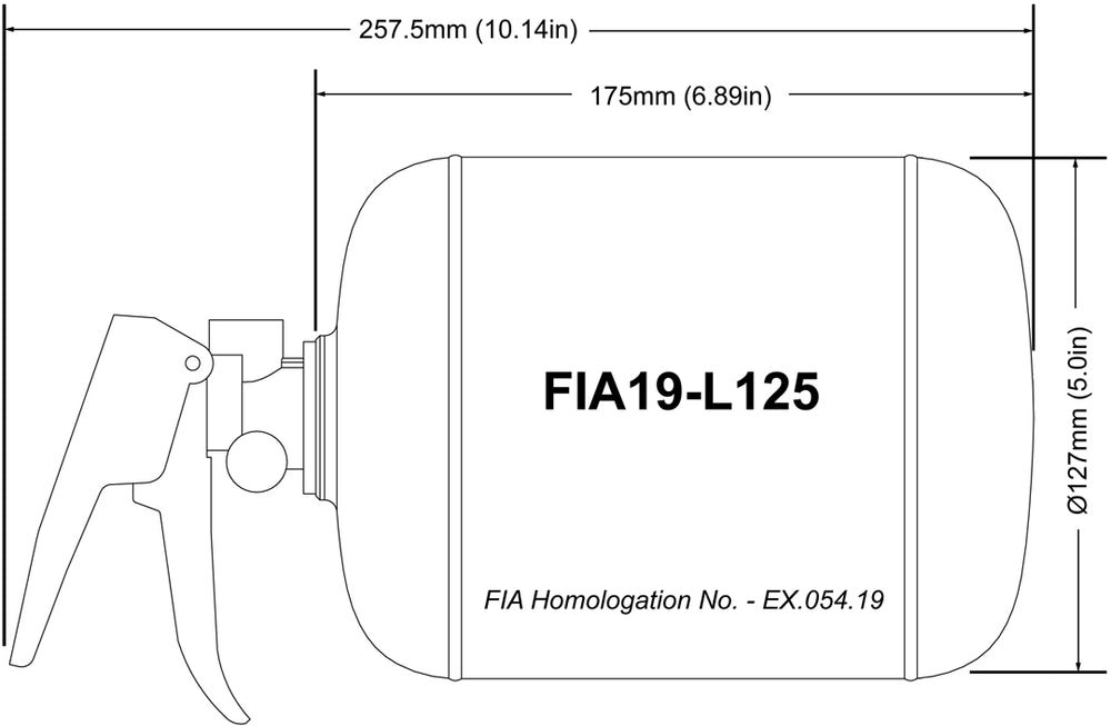 FIA19-L125 - FIA 1.25ltr Mechanical System AFFF
