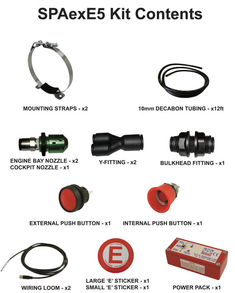 SPA Technique 5lbs SPA Extreme Electrical Fire Suppression System