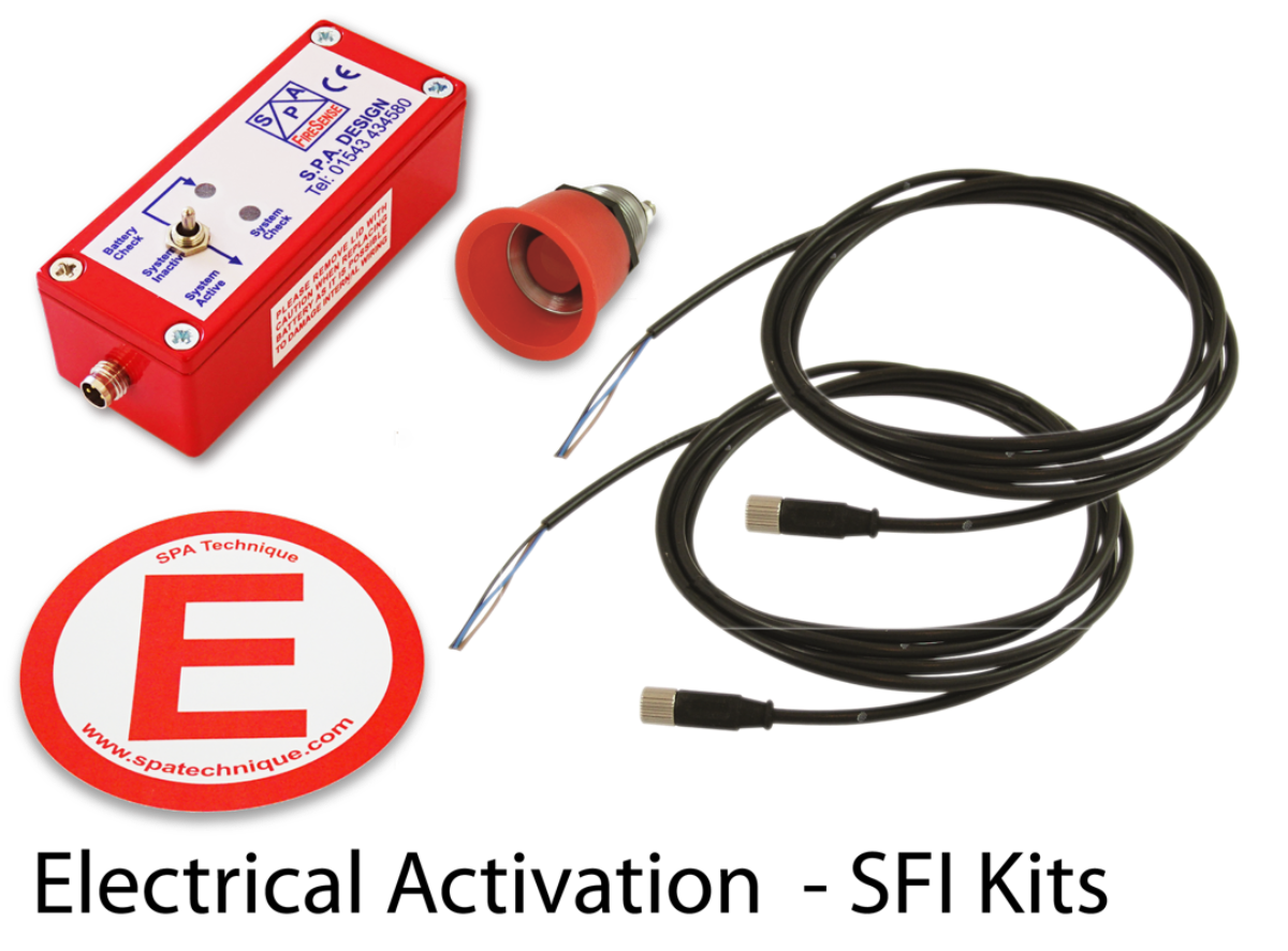 SPA Technique 3lbs SPA Extreme Electrical Fire Suppression System - SFI 17.2