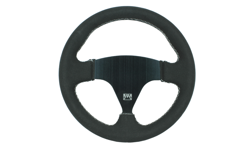 SPA Technique 270mm Round / Black Suede Steering Wheel